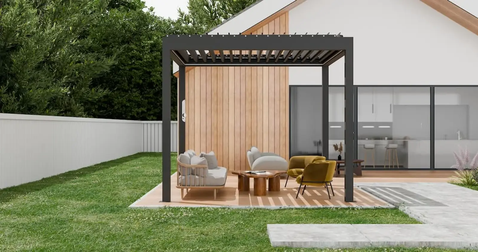 PergoMaxx pergola s bočnim stijenama